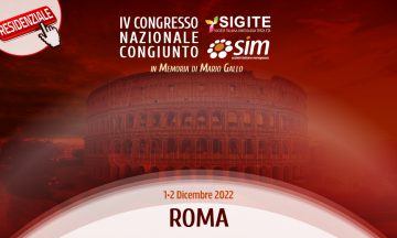 IV CONGRESSO NAZIONALE CONGIUNTO SIM SIGITE • Roma 2022
