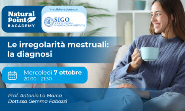 Irregolarità mestruali: conoscere per intervenire. Dalla diagnosi alla terapia, con il supporto dell’alimentazione – webinar 1 di 2